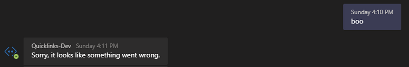 Sample Teams Conversation