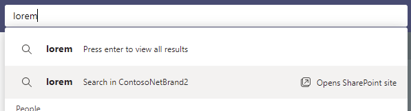 New Search Box When Using Viva Connections